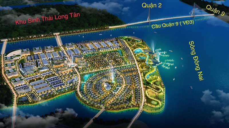 Phối cảnh tổng quan dự án King Bay Nhơn Trạch